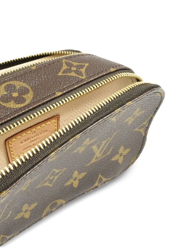 Louis Vuitton Monogram Trousse Wristlet Pouch Bag Made in France