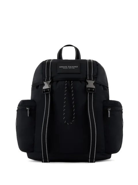 Armani Exchange Mochila com patch de logo
