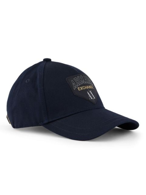 Armani Exchange gorra con parche del logo