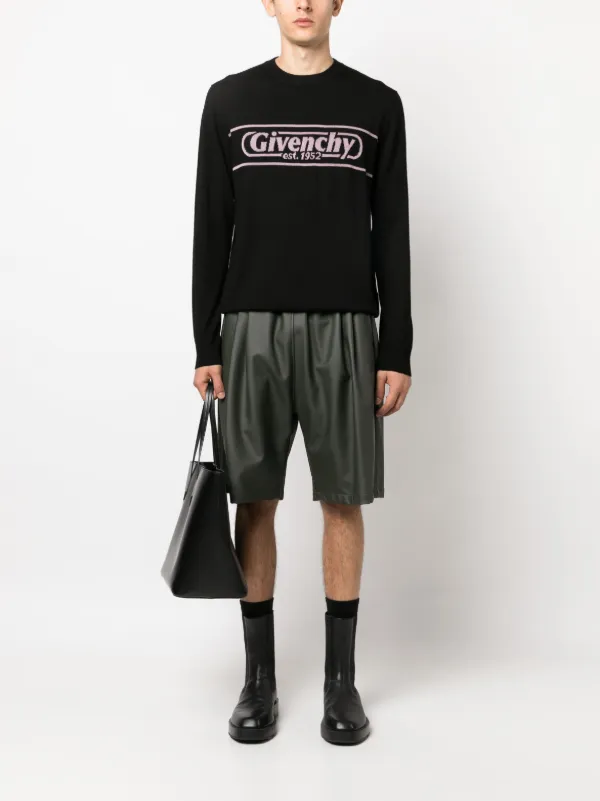 Givenchy logo-intarsia Wool Jumper | Black | FARFETCH Givenchy logo-intarsia Wool Jumper | Black | FARFETCH