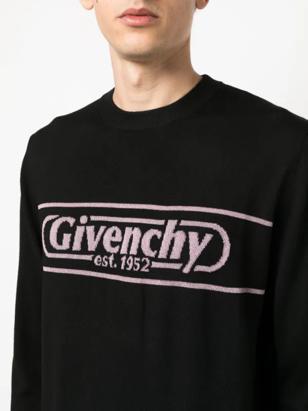 Givenchy logo-intarsia Wool Jumper | Black | FARFETCH