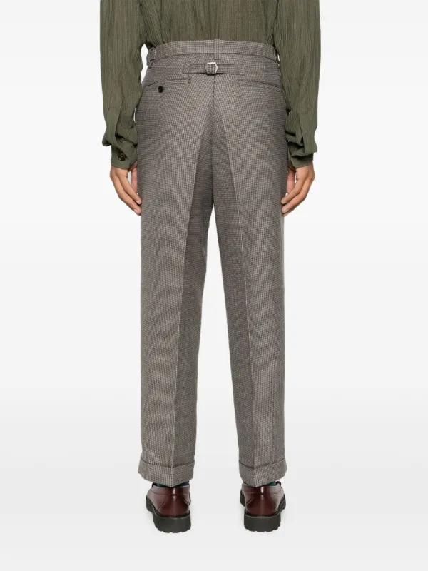 BEAMS PLUS Herringbone Wool straight-leg Trousers - Farfetch