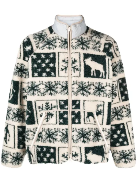 BEAMS PLUS Boa jacquard reversible jacket