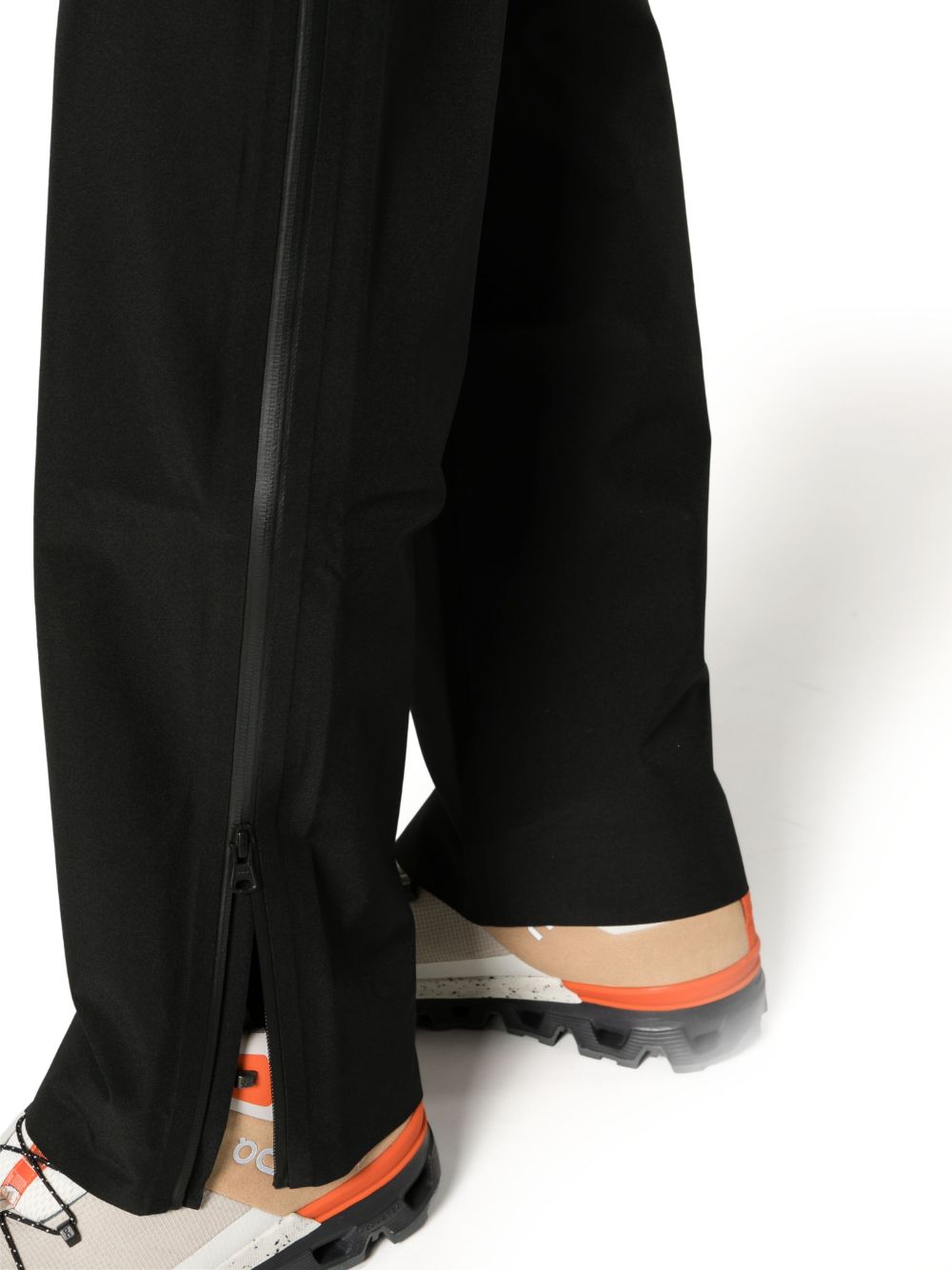 Shop Blaest Stryn Zip-detail Trousers In Black