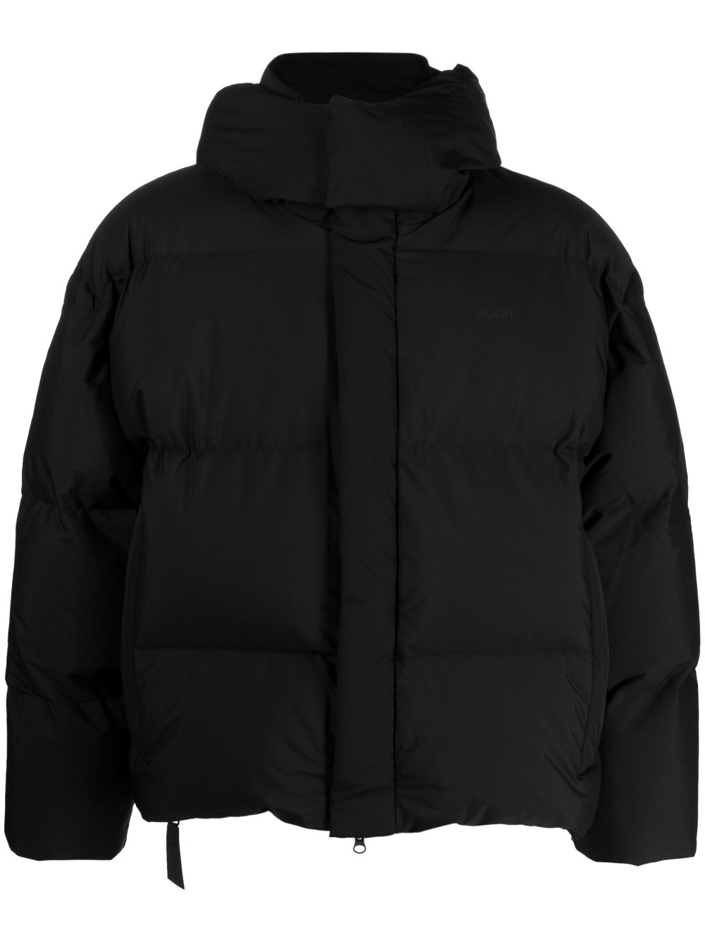 BLAEST Isane logo-print padded jacket - Nero