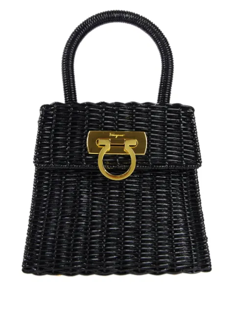 Ferragamo Pre-Owned 1990-2000s Gancini woven tote bag