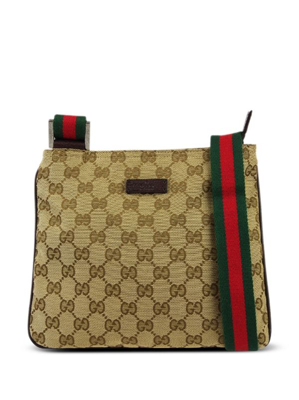 Gucci Pre Owned designer Signature Monogram Shoulder vintage Handbag Purse