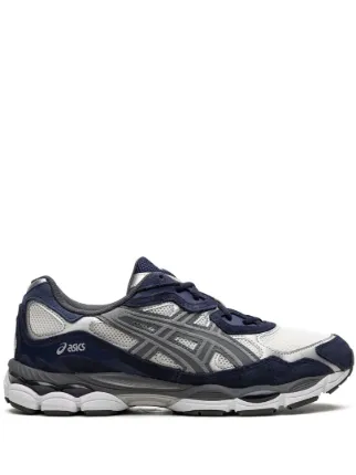 ASICS Gel NYC Navy Steel Sneakers Neutrals FARFETCH UK