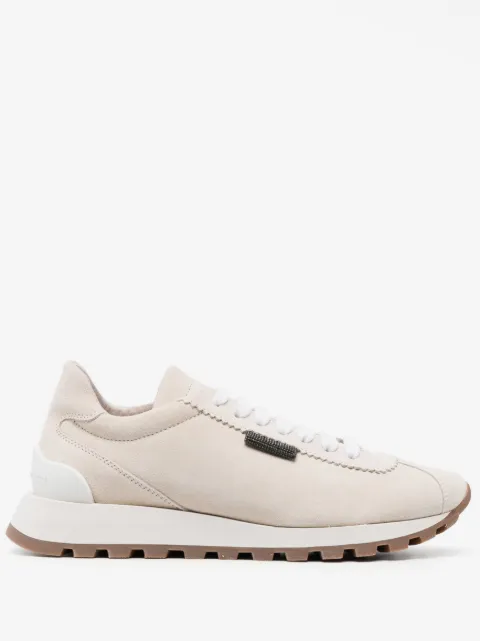 Brunello Cucinelli tenis bajos con detalle de cadena Monilli 
