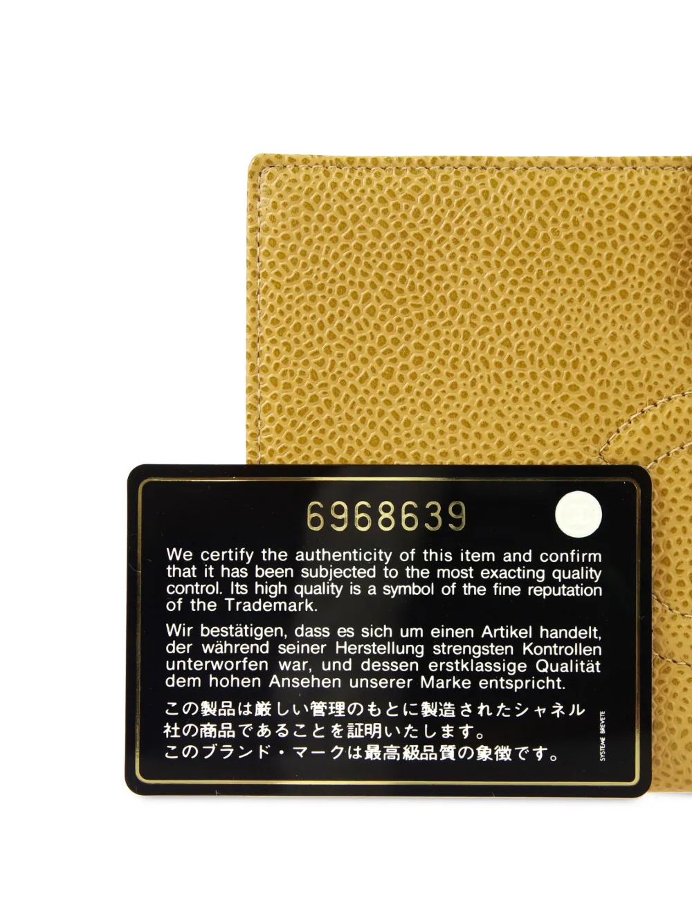 Cheap CHANEL 2000 CC stitch long bifold wallet Women