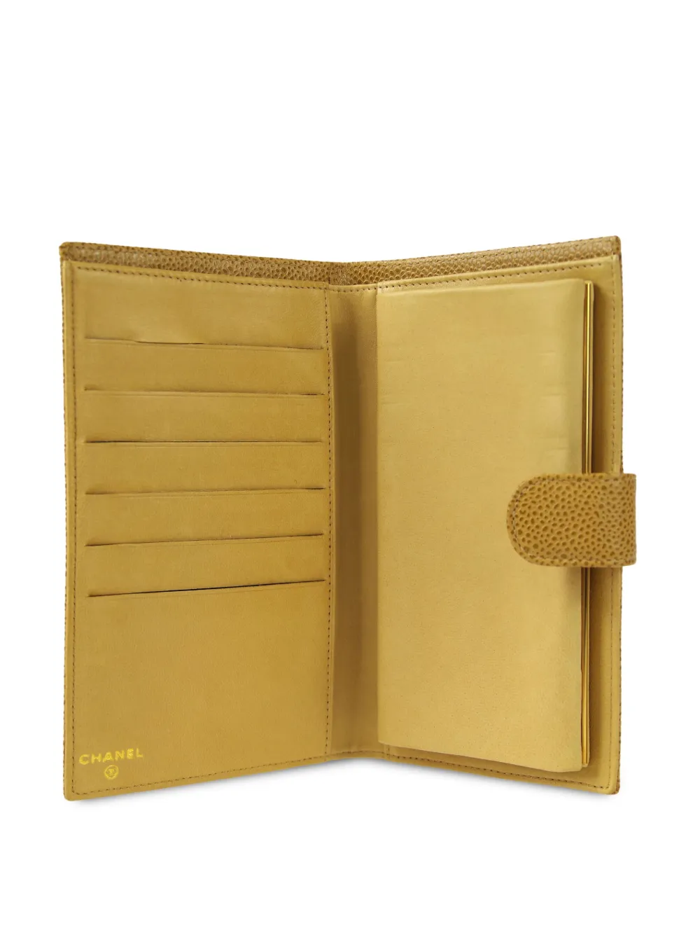 Cheap CHANEL 2000 CC stitch long bifold wallet Women