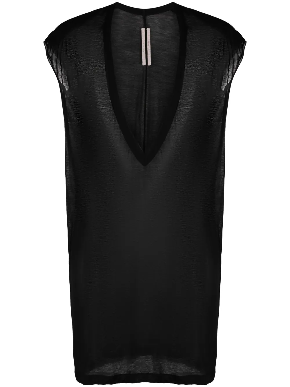 Rick Owens fine-knit organic cotton top | Black | Image 1