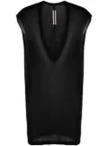 Rick Owens fine-knit organic cotton top - Black
