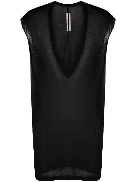 Rick Owens fine-knit organic cotton top