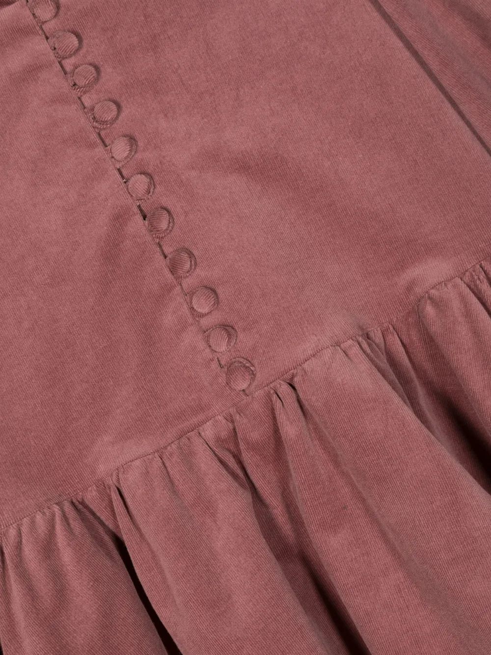 Simonetta Band-collar Button-up Dress In Purple