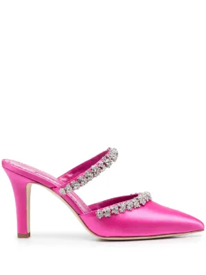 Manolo Blahnik(マノロ・ブラニク)ミュール - FARFETCH Manolo Blahnik(マノロ・ブラニク)ミュール - FARFETCH