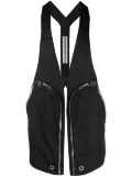 Rick Owens Bauhaus open-front vest - Black