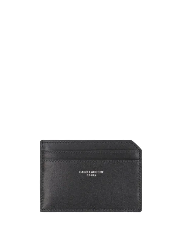 アプリケチェーン付きレザーカードケース | SAINT LAURENT PARIS