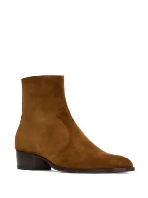 Saint laurent leather chelsea on sale boots