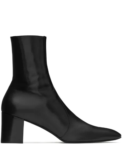 Saint Laurent XIV 70mm leather ankle boots