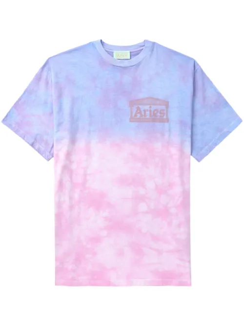 T-shirt tie-dye à logo imprimé - Aries - Modalova
