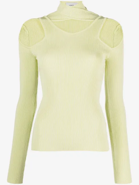 Coperni cut-out ribbed sweater