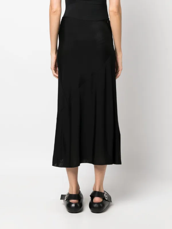 スカート JIL SANDER Women Mid Skirts J02MA0328J14795 001 BLACK Jil Sander mid-rise Straight Midi Skirt | Black | FARFETCH CA