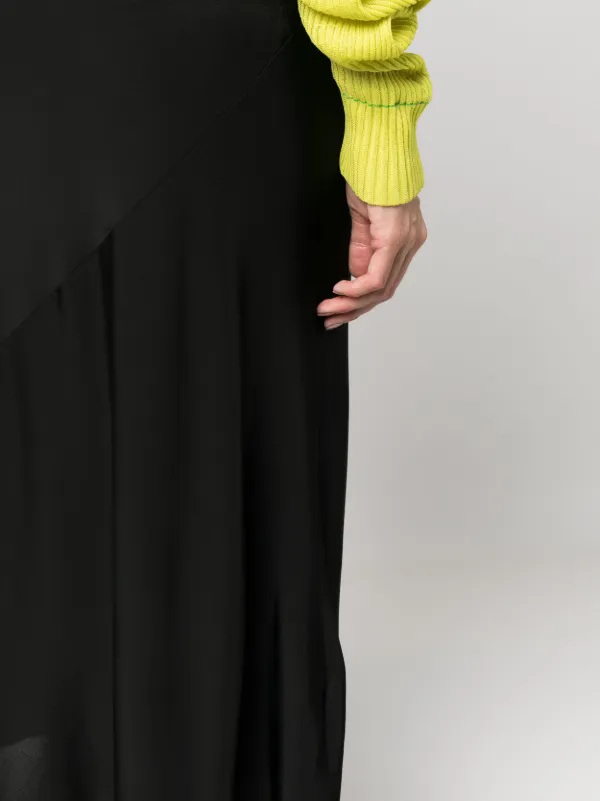 Jil Sander mid-rise Straight Midi Skirt | Black | FARFETCH CA