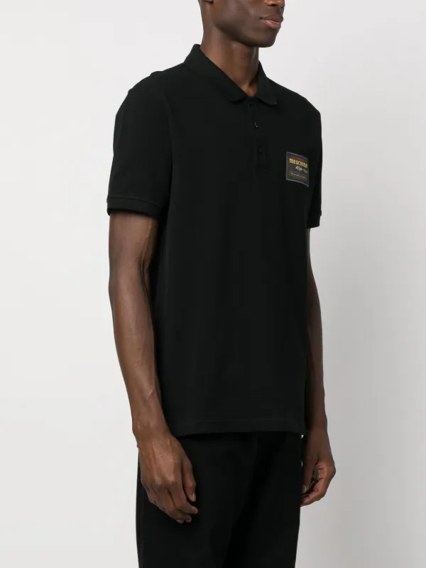 moschino black polo shirt