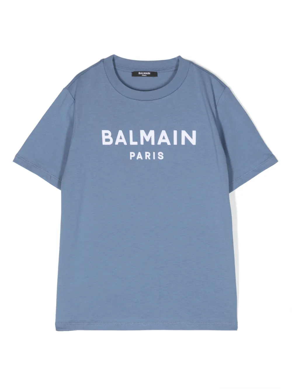 BALMAIN LOGO-PRINT COTTON T-SHIRT