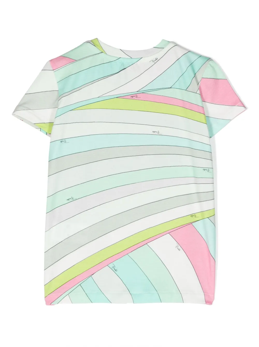 puccijunior PUCCI Junior T-shirt met ronde hals - Groen