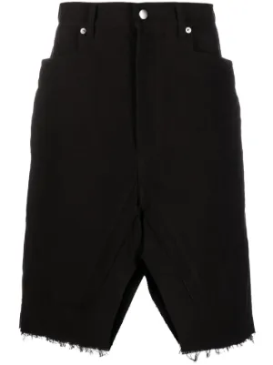 【RICK OWENS】フォグコットン リネン バミューダ ショーツ RICK OWENS】フォグコットン リネン バミューダ ショーツ (RICK