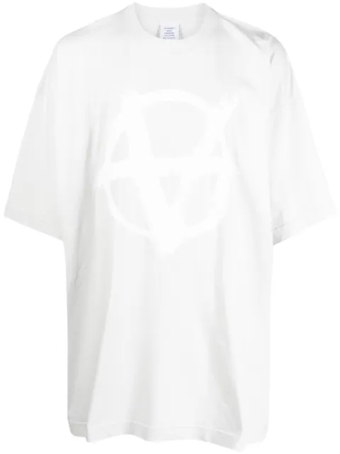 VETEMENTS logo-print cotton T-shirt