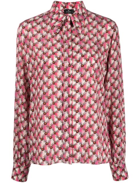 ETRO Floralia-print silk shirt Women