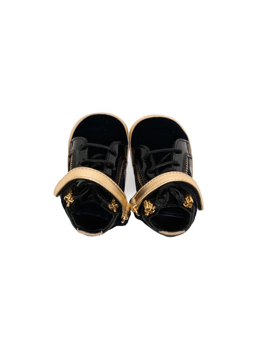 Giuseppe Junior Fluwelen sneakers Zwart