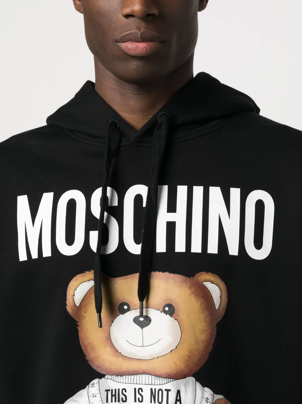 MOSCHINO TEDDY BEAR CROPPED HOODIE 1703 5526/1018