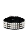Moschino Rockstud-embellished leather choker necklace - Black