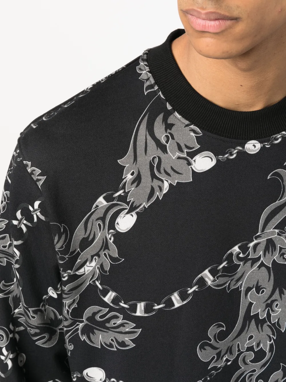 Versace Jeans Couture Pet met barok patroon Zwart