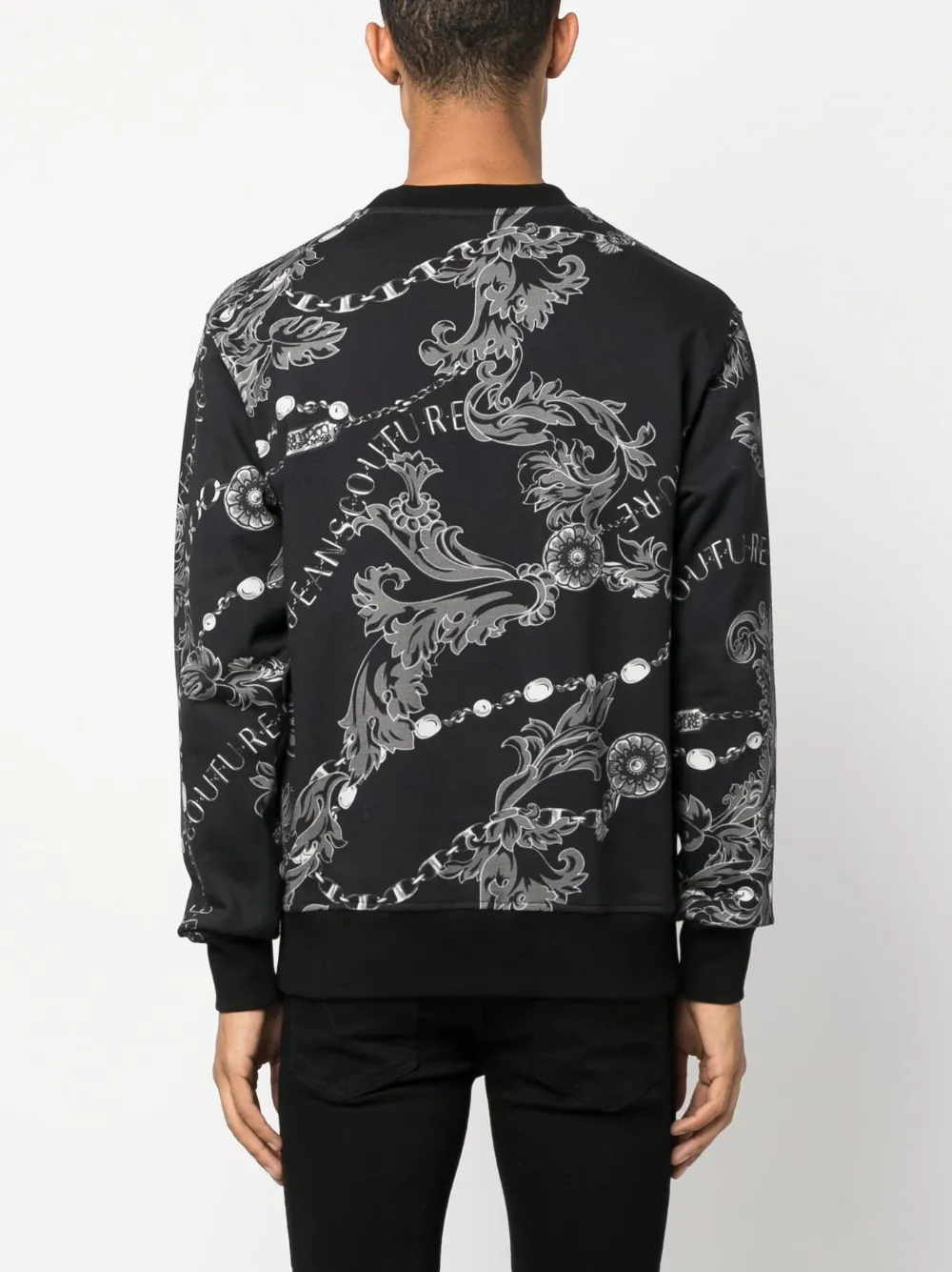Versace Jeans Couture Pet met barok patroon Zwart