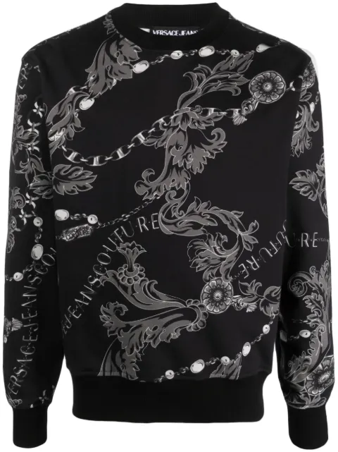 Versace Jeans Couture baroque-pattern print jumper