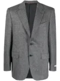 Canali single-breasted herringbone-pattern blazer - Grey