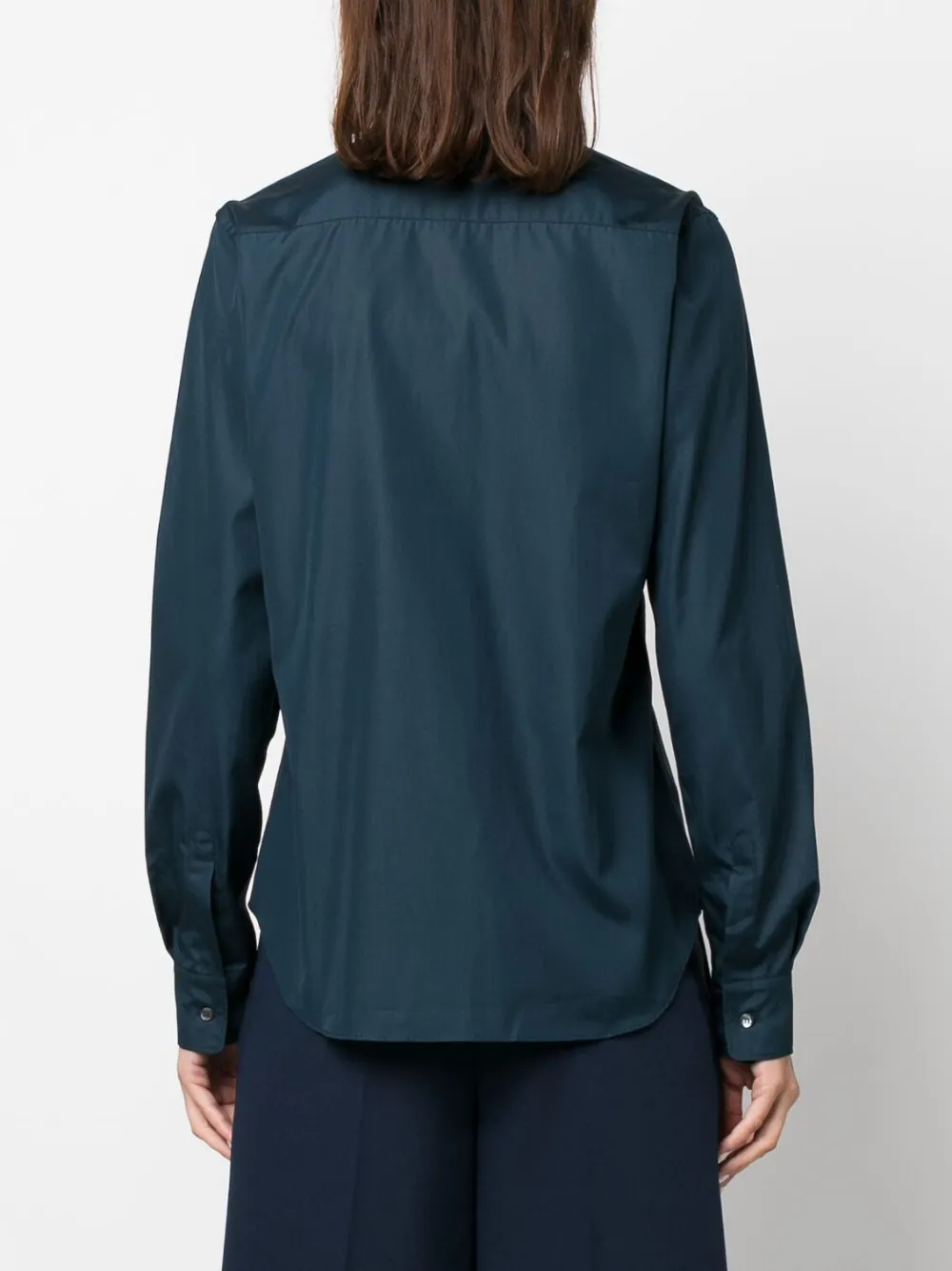 ASPESI Button-up blouse Blauw