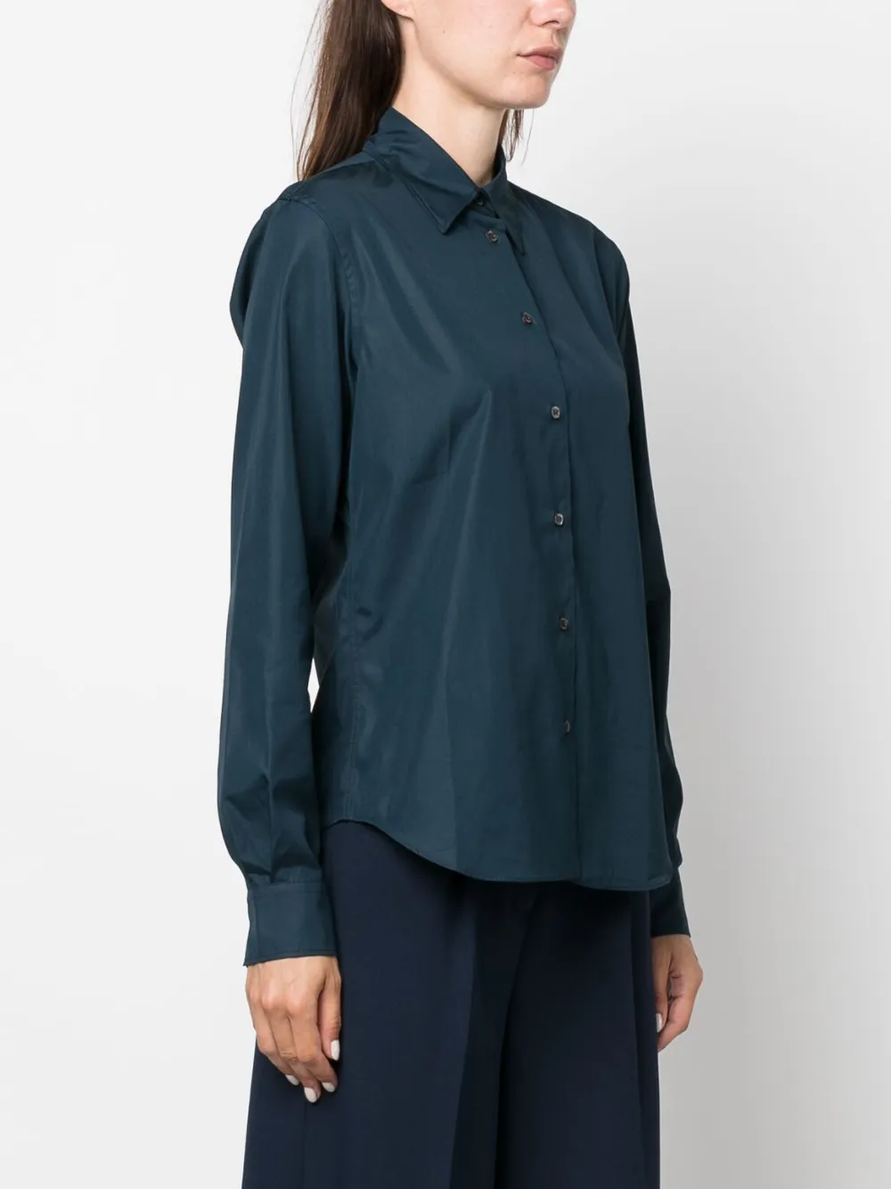 ASPESI Button-up blouse Blauw