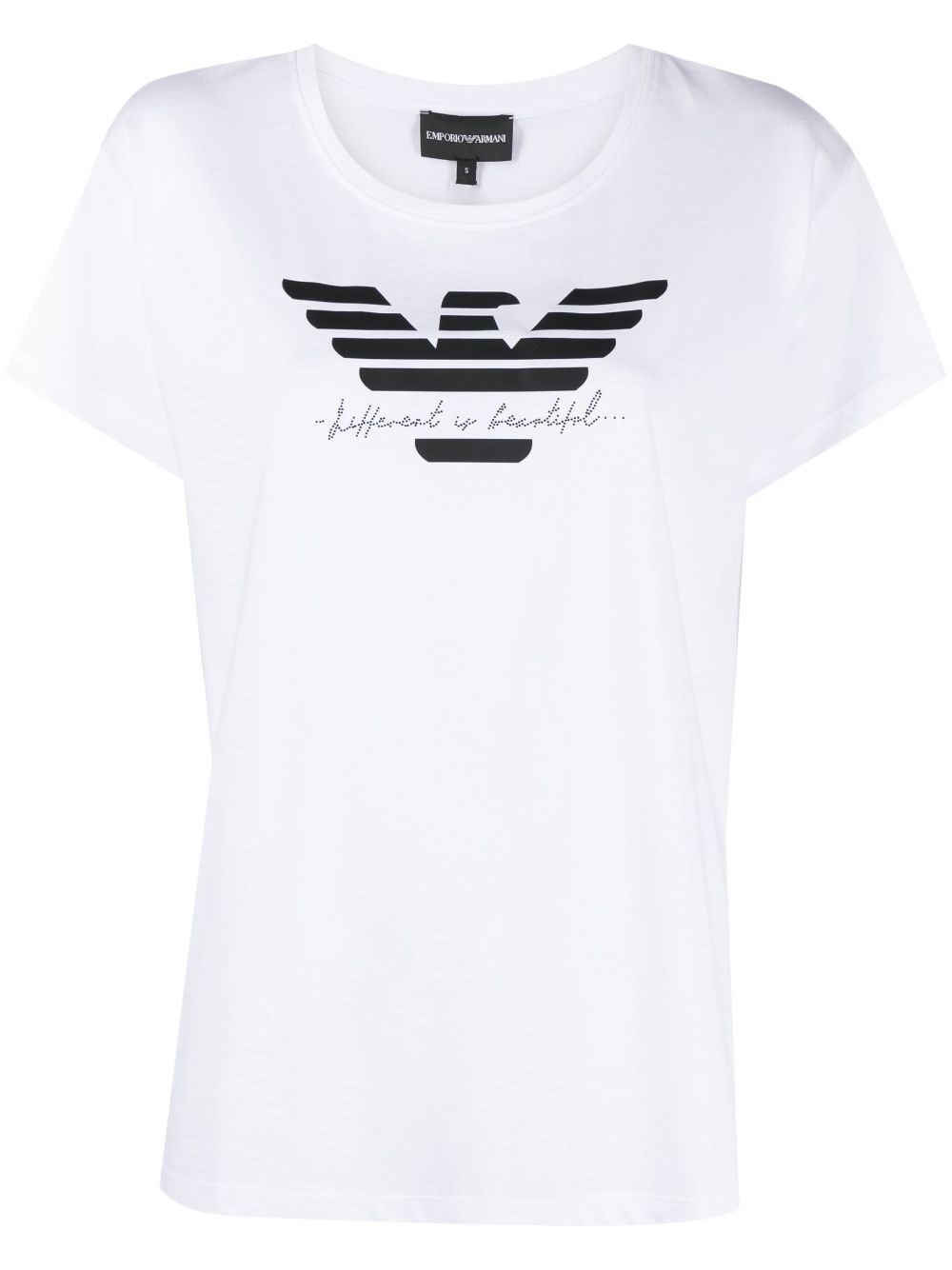 Emporio Armani logo-print cotton T-shirt Women