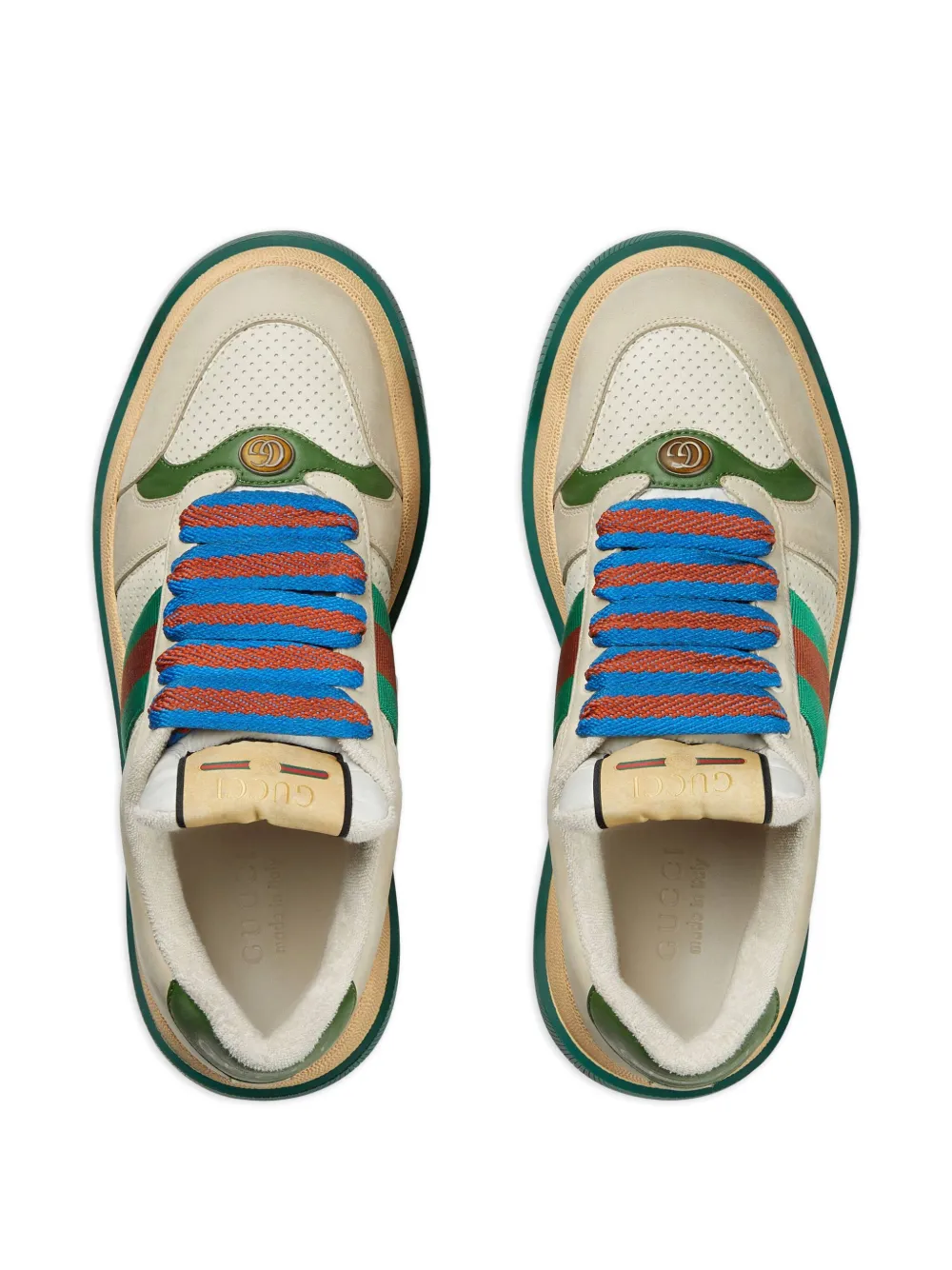 Gucci Screener laceup Sneakers Farfetch
