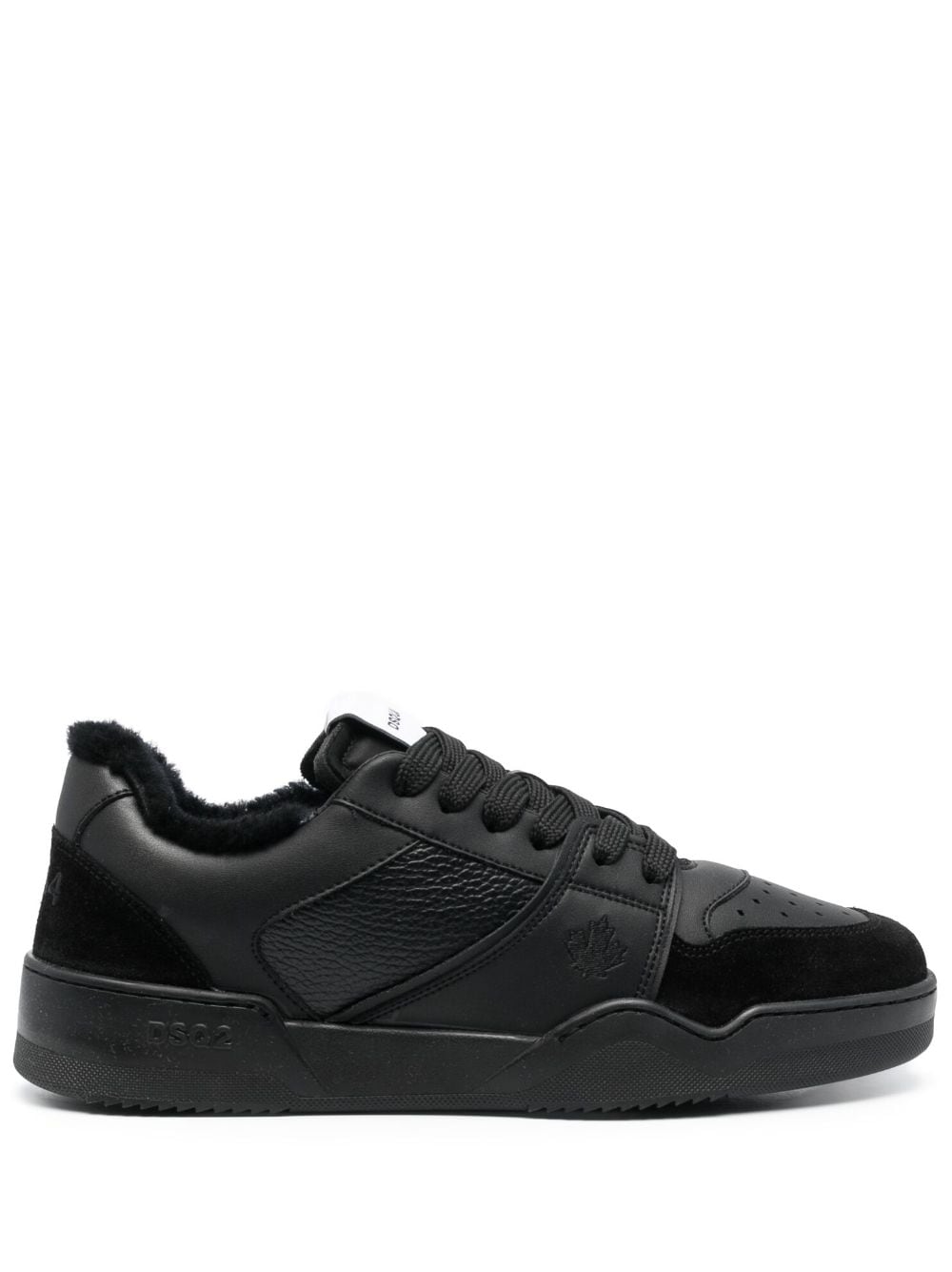 Shop Dsquared2 Spiker Low-top Sneakers In Black