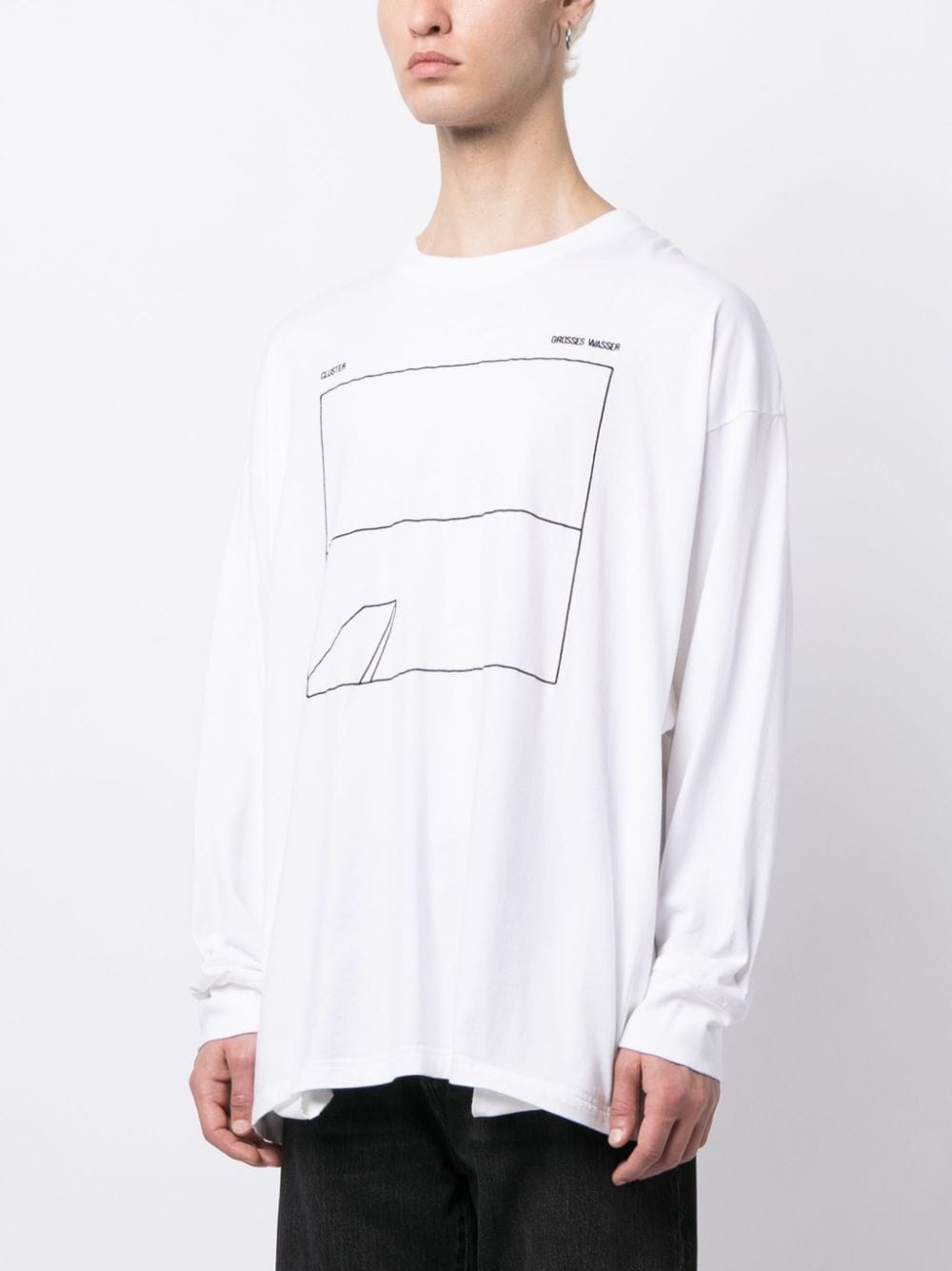 Shop Undercover Logo-print Cotton T-shirt In White