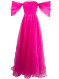 Ana Radu corset-style organza maxi dress - Pink