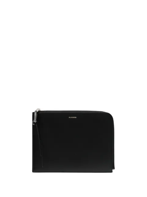 Jil Sander medium logo-lettering leather cardholder