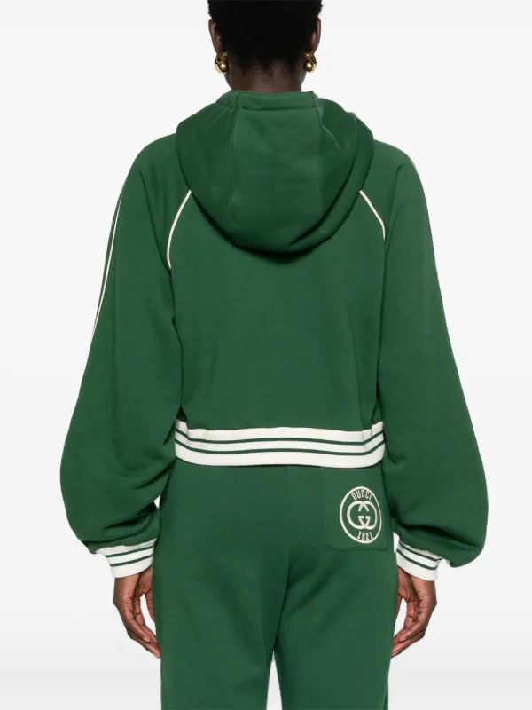 Gucci Interlocking G Cropped Hoodie Farfetch